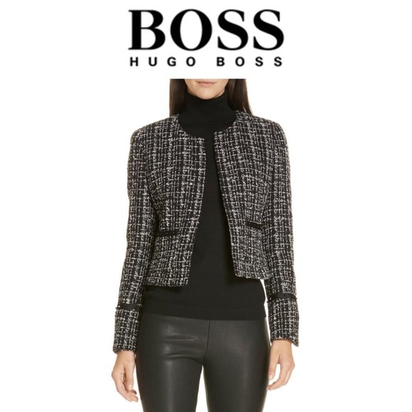 Hugo Boss Kalali Tweed Jacket - Picture 1 of 14
